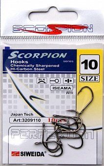 Крючок SWD SCORPION ISEAMA №8BLN (10шт.)