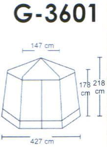 Тент-шатер Campack Tent G-3601W (со стенками)