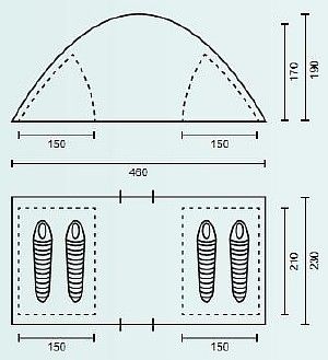 Палатка Campack Tent Travel Voyager 4