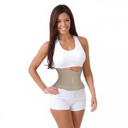 Утягивающий пояс для похудения Miss Belt (корсет песочные часы Мисс Белт ) бежевый L/XL