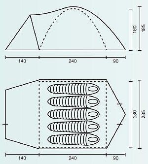 Палатка Campack Tent Peak Explorer 5