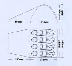 Палатка Campack Tent Forest Explorer 4