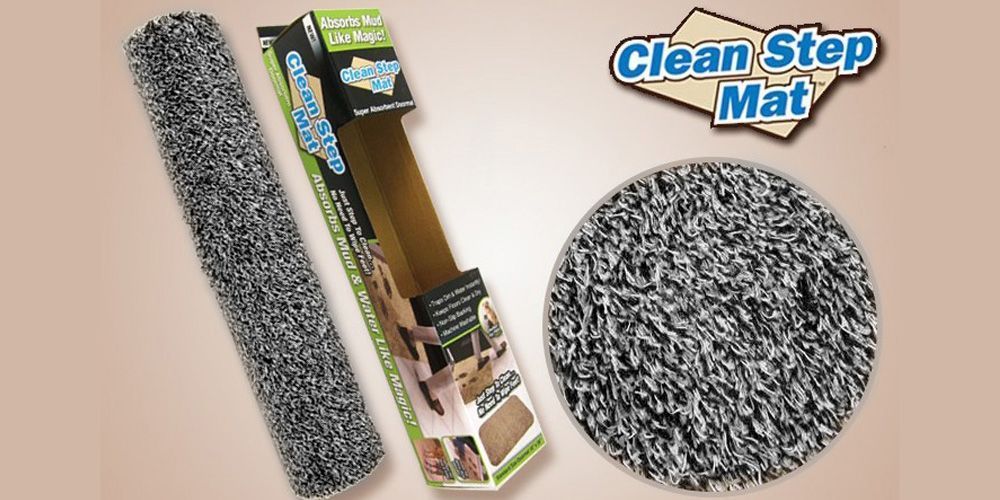 Супервпитывающий придверный коврик "Ни следа" Clean Step Mat