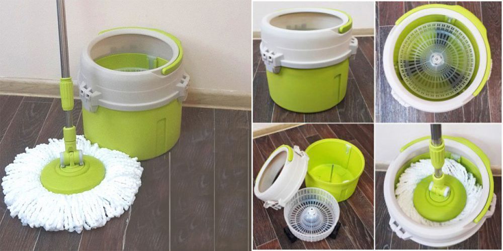 Швабра с отжимом Joyclean Spin Mop Compact Mix