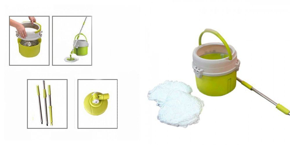 Швабра с отжимом Joyclean Spin Mop Compact Mix