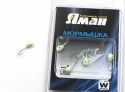 Мормышка вольфрам Яман Капля с отв, р.5, вес1,70 г, цвет фосфор (5 шт.) Я-МР814