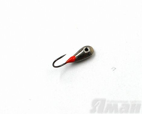 Мормышка Яман Уралка-М2 с коронкой, 0,6г., цвет никель (5 шт.) Я-МР704Н