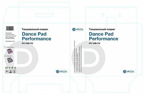 Танцевальный коврик Dirox Dance Pad Performance 2.0 (PC-USB-TV) Dance Factory
