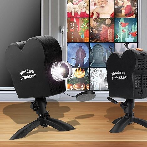 Проектор на окно Star Shower Window Projector 12 фильмов