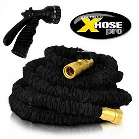 Шланг Xhose Pro (Икс-Хоз Про,Икс Хоуз) фитинги из латуни, лейка в комплекте 15 м