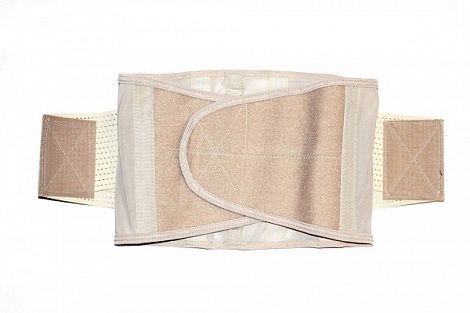 Утягивающий пояс для похудения Miss Belt (корсет песочные часы Мисс Белт ) бежевый S/M