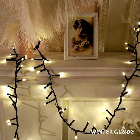 Светодиодная гирлянда (теплый бел. свет) Winter Glade CB370 для улицы и дома 740 см