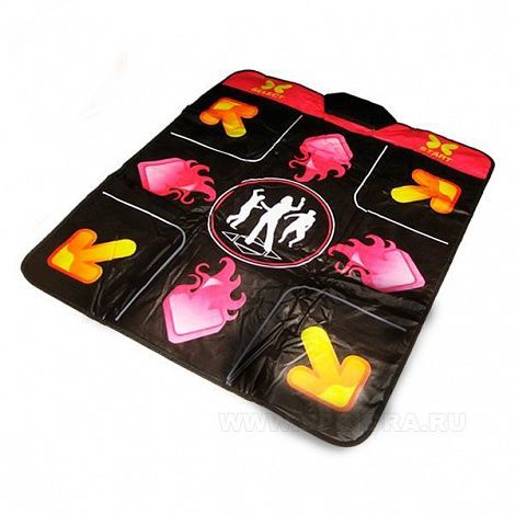 Танцевальный коврик X-tream Dance Pad Platinum (PC-USB) стрелки, оранжевый-красный