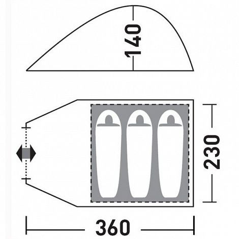 Палатка Greenell Керри 3 V3