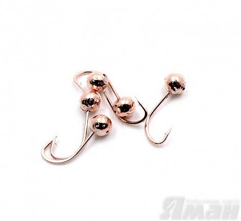 Мормышка Яман шар с отв., цвет Copper Plated, d 6 (5 шт.) Я-МР122