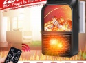 Портативный мини камин с LCD дисплеем Flame Heater 1000W
