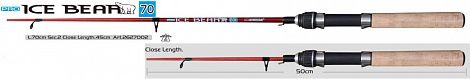 Зимняя удочка Siweida тел Ice Bear PRO-70 (70cm, ручка-пробка, чехол)