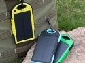 Power Bank на солнечных батареях Solar Charger 5000 mAh розовый
