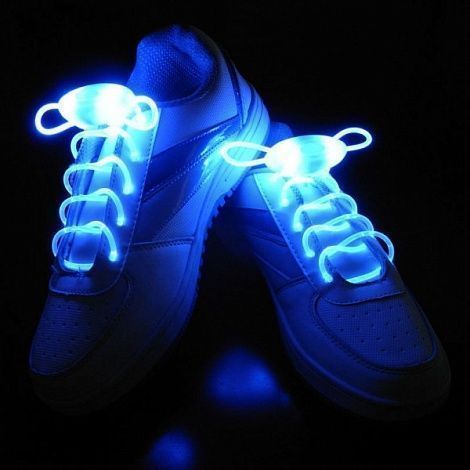 Светящиеся шнурки LED Luminous shoelace, синие