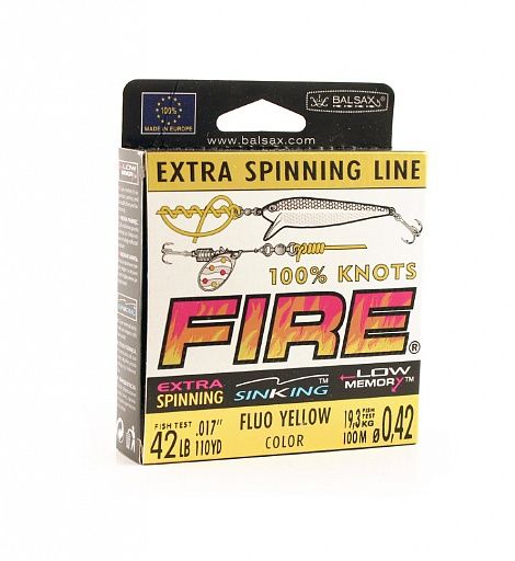 Леска Balsax Fire Box 100м 0,42 (19,3кг)