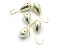 Мормышка Яман капля с отв., цвет Silver Plated, d 5 (5 шт.) Я-МР50
