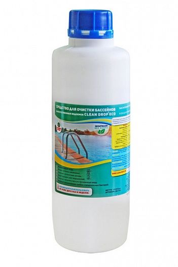 Средство для очистки бассейнов и искусственных водоемов Clean Drop ECO 1л