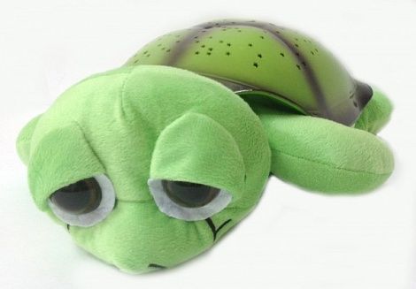 Ночник проектор звездного неба Музыкальная черепаха Music Turtle Green зеленая