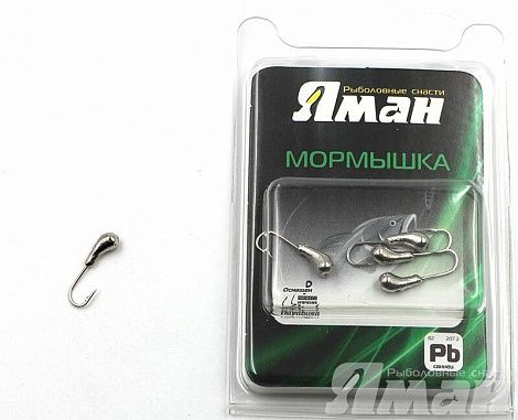 Мормышка Яман уралка с отв., цвет NL, d 3 (5 шт.) Я-МР83