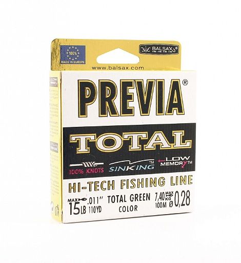Леска Balsax Previa Total Box 100м 0,28 (7,4кг)