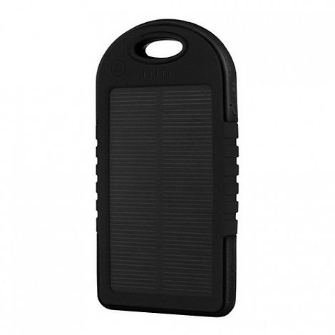 Power Bank на солнечных батареях Solar Charger 5000 mAh черный
