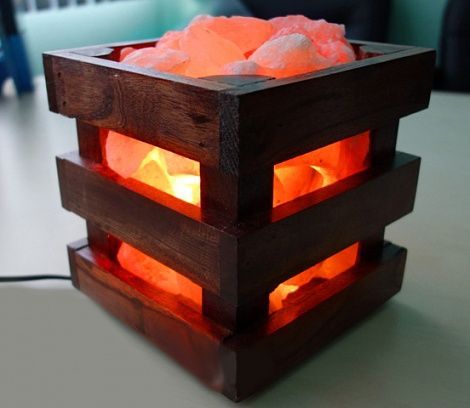 (Солевая) Соляная лампа Wood