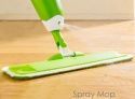 Швабра с распылителем и насадка из микрофибры (Spray mop, Спрей моп) ( зеленая)