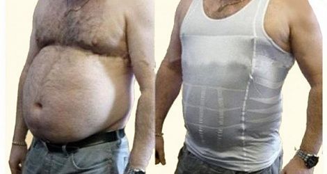 Утягивающая майка для мужчин Слим энд Лифт (Slim and Lift for men) XXL ( белая)