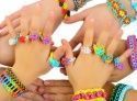 Набор резиночек для плетения браслетов Loom Bands (с крючком, 200 шт) оранжевый