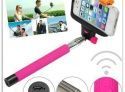 Штатив (монопод, палка) для селфи Z07-5 с bluetooth-кнопкой для Iphone и Android,1м розовый
