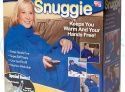 Одеяло с рукавами, плед Snuggie (Снагги, Уютная зима) синий