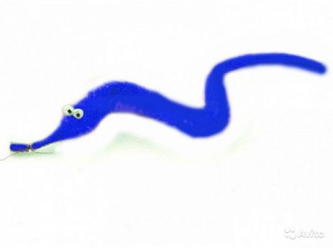 Волшебный Червячок Magic Worm (Червячок Мейзи) синий