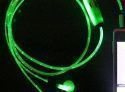 Светящиеся наушники LED, зеленые