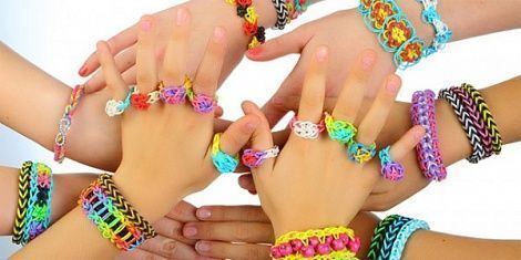 Набор резиночек для плетения браслетов Loom Bands (с крючком, 200 шт) салатовый