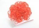 Набор резиночек для плетения браслетов Loom Bands (с крючком, 200 шт) красный